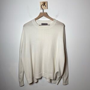 Jolie Women’s White Relaxed Fit Casual Sweater size M